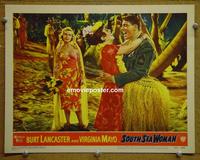 D892 SOUTH SEA WOMAN lobby card #3 '53 Burt Lancaster