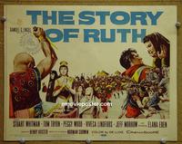 C520 STORY OF RUTH title lobby card '60 Whitman, Tryon