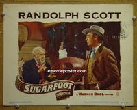 D938 SUGARFOOT lobby card #7 '51 Randolph Scott