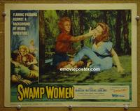 D948 SWAMP WOMEN lobby card #2 '55 Marie Windsor, Garland