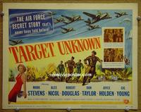 C534 TARGET UNKNOWN title lobby card '51 Air Force