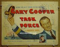 C540 TASK FORCE title lobby card '49 Gary Cooper,Jane Wyatt