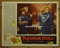 D967 TEENAGE DOLL lobby card #1 57 film noir, bad girl!