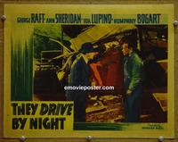 D995 THEY DRIVE BY NIGHT lobby card '40 George Raft