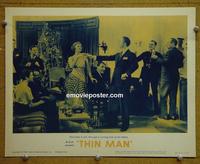 E001 THIN MAN lobby card #5 R62 William Powell, Myrna Loy