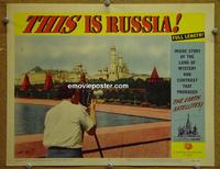 E006 THIS IS RUSSIA lobby card #5 '58 Sputnik!