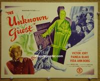 C575 UNKNOWN GUEST title lobby card '43 Veda Ann Borg
