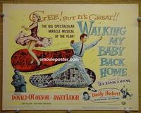 C589 WALKING MY BABY BACK HOME title lobby card '53