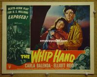 E123 WHIP HAND lobby card #4 '51 germ warfare!