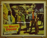 E135 WHITE SQUAW lobby card #2 '56 David Brian, Wynn