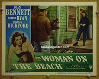E154 WOMAN ON THE BEACH lobby card #2 '46 Joan Bennett