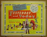 C615 YESTERDAY & TODAY title lobby card53 George Jessel
