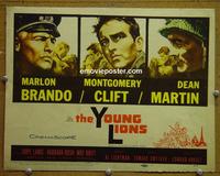 C618 YOUNG LIONS title lobby card '58 Brando as Nazi