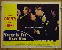 E175 YOU'RE IN THE NAVY NOW lobby card #2 '51 Gary Cooper