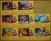 F033 AMERICAN TAIL 8 English lobby cards '86 Spielberg, Bluth