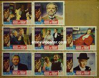F011 2 FACES OF DR JEKYLL 8 lobby cards '60 Hammer