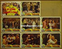 F017 6 LESSONS FROM MADAME LA ZONGA 8 lobby cards '41 Lupe Velez