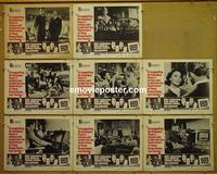 F019 7 DAYS IN MAY 8 lobby cards '64 Burt Lancaster, Fredric March