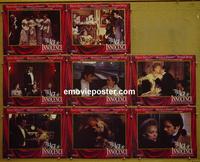 F025 AGE OF INNOCENCE  8 lobby cards '93 Scorsese, Day-Lewis