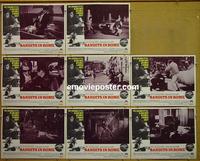 F047 BANDITS IN ROME 8 lobby cards '68 John Cassavetes
