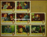 F072 BEYOND A REASONABLE DOUBT 8 lobby cards '56 Fritz Lang