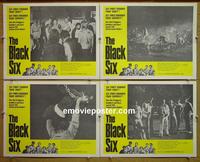 F729 BLACK 6 4 lobby cards '74 Mean Joe Greene!