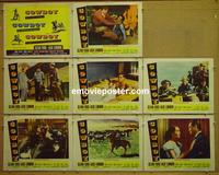 F132 COWBOY  8 lobby cards '58 Glenn Ford, Jack Lemmon