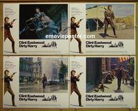 F735 DIRTY HARRY 4 lobby cards '71 Clint Eastwood classic!