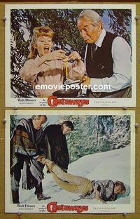 F970 IN SEARCH OF THE CASTAWAYS 2 lobby cards '62 Hayley Mills