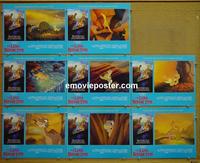 F310 LAND BEFORE TIME 8 lobby cards '88 Spielberg, Lucas, Bluth