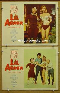 F999 LI'L ABNER  2 lobby cards '59 sexy Julie Newmar!