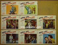 F374 MONEY FROM HOME 8 lobby cards '54 3-D Dean Martin, Lewis