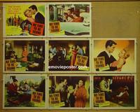 F403 NO TIME TO BE YOUNG 8 lobby cards '57 Robert Vaughn