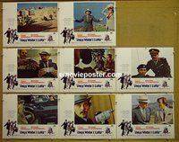 F413 ONLY WHEN I LARF 8 lobby cards '69 Richard Attenborough