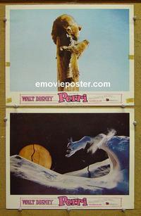 G048 PERRI 2 lobby cards '57 Disney, squirrels