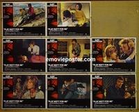F434 PLAY MISTY FOR ME 8 lobby cards '71 Clint Eastwood
