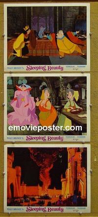 F811 SLEEPING BEAUTY  3 lobby cards R70 Disney