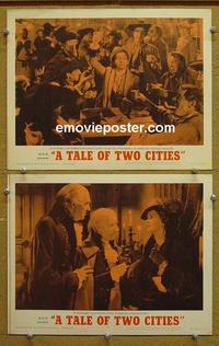 G112 TALE OF 2 CITIES  2 lobby cards R62 Ronald Colman