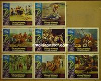 F578 VIKING WOMEN & THE SEA SERPENT 8 lobby cards '58 Abby Dalton