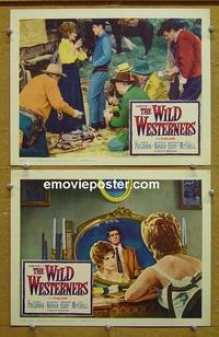 G156 WILD WESTERNERS 2 lobby cards '62 Philbrook
