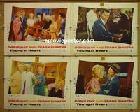 F754 YOUNG AT HEART 4 lobby cards '55 Day, Sinatra