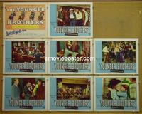 F613 YOUNGER BROTHERS  8 lobby cards '49 Wayne Morris