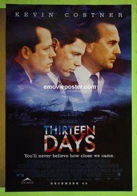 I128 THIRTEEN DAYS advance one-sheet movie poster '00 Kevin Costner
