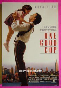 H005 1 GOOD COP double-sided one-sheet movie poster '91 Michael Keaton