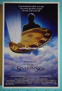 H026 7th SIGN one-sheet movie poster '88 Demi Moore, Michael Biehn
