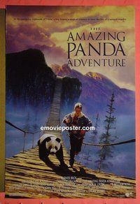 H068 AMAZING PANDA ADVENTURE double-sided one-sheet movie poster '95 China!