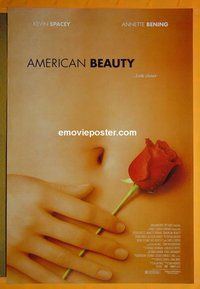 H071 AMERICAN BEAUTY one-sheet movie poster '99 Kevin Spacey