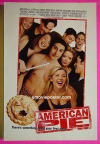 H078 AMERICAN PIE double-sided one-sheet movie poster '99 Jason Biggs, Klein