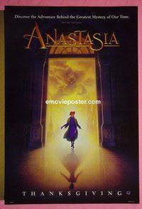 H083 ANASTASIA double-sided advance one-sheet movie poster '97 Don Bluth