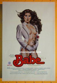 H108 BABE one-sheet movie poster '81 great sexy Olivia art!